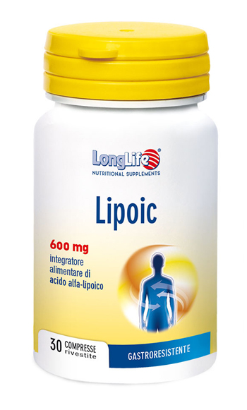 LONGLIFE LIPOIC 600 MG 30 COMPRESSE RIVESTITE DA 870 MG - Farmacia Rossi2 - Farmacia Rossi 