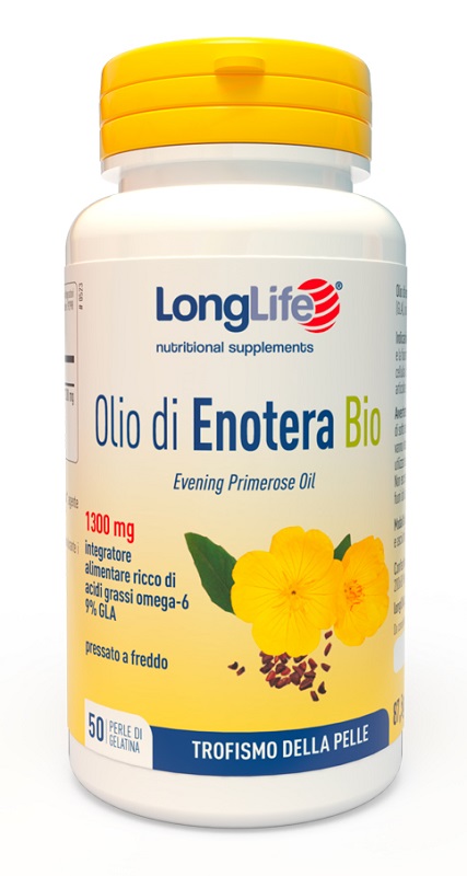 LONGLIFE OLIO ENOTERA BIO 1300 MG 50 PERLE IN GELATINA - Farmacia Rossi2 - Farmacia Rossi 