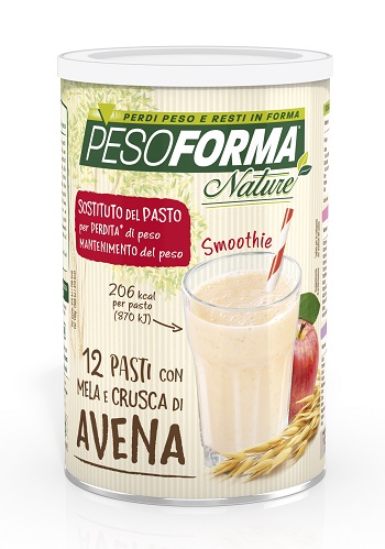 PESOFORMA NATURE SMOOTHIE MELA E CRUSCA AVENA 12 PASTI 420 G - Farmacia Rossi2 - Farmacia Rossi 