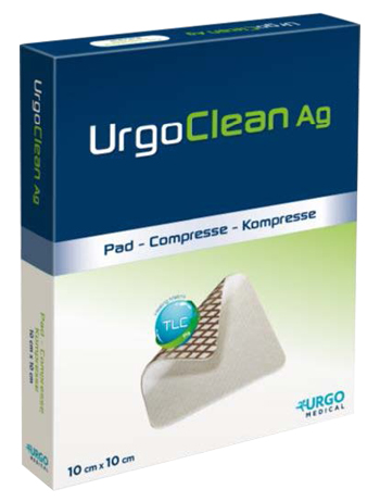 MEDICAZIONE TNT ASSORBENTE GELIFICANTE URGOCLEAN AG/SILVER 6X6CM 5 PEZZI - Farmacia Rossi2 - Farmacia Rossi 