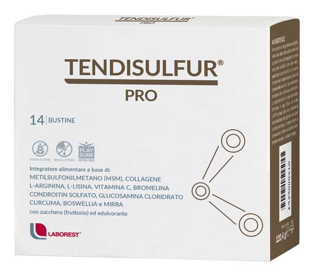 TENDISULFUR PRO 14 BUSTINE DA 8,6G - Farmacia Rossi2 - Farmacia Rossi 