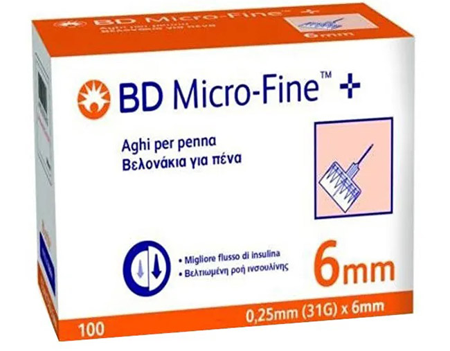 AGO PER PENNA DA INSULINA BD MICROFINE GAUGE 31 6MM 100 PEZZI - Farmacia Rossi2 - Farmacia Rossi 
