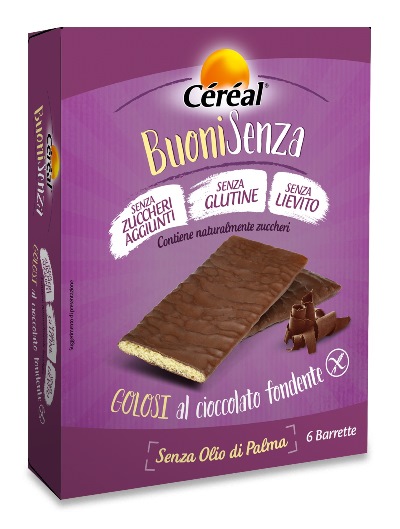 CEREAL BUONI SENZA GOLOSI CIOCCOLATO FONDENTE 6 X 17 G - Farmacia Rossi2 - Farmacia Rossi 