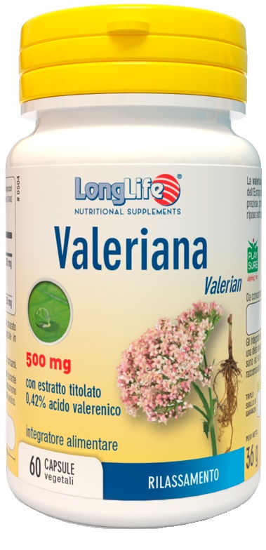 LONGLIFE VALERIANA 60 CAPSULE 500 MG - Farmacia Rossi2 - Farmacia Rossi 