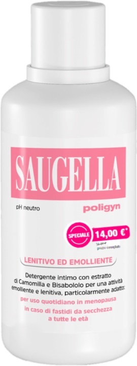 SAUGELLA POLIGYN PH NEUTRO LENITIVO ED EMOLLIENTE 500 ML TAGLIO PREZZO - Farmacia Rossi2 - Farmacia Rossi 