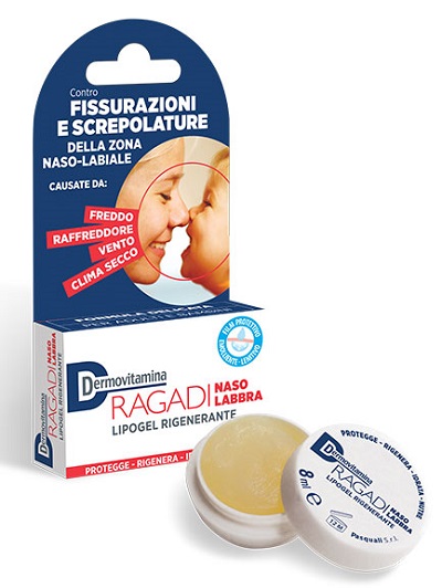DERMOVITAMINA RAGADI NASO E LABBRA LIPOGEL RIPARATORE 8 ML - Farmacia Rossi2 - Farmacia Rossi 