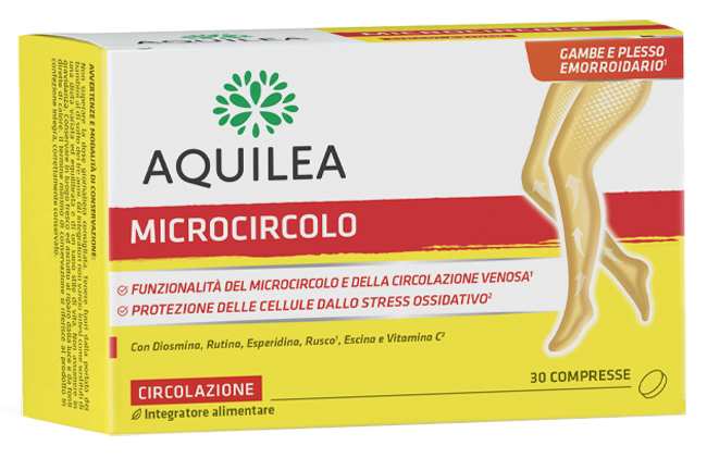 AQUILEA MICROCIRCOLO 30 COMPRESSE - Farmacia Rossi2 - Farmacia Rossi 