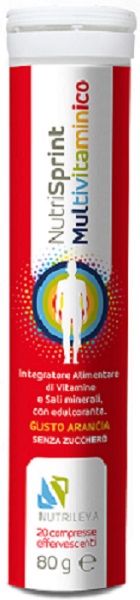 NUTRISPRINT MULTIVITAMINICO 20 COMPRESSE EFFERVESCENTI 80 G SENZA ZUCCHERO - Farmacia Rossi2 - Farmacia Rossi 