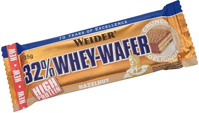 WEIDER 32% WHEY BARRETTA WAFER NOCCIOLA 35 G - Farmacia Rossi2 - Farmacia Rossi 