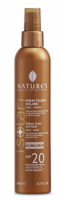 NATURES I SOLARI SPRAY FLUIDO SPF20 200 ML - Farmacia Rossi2 - Farmacia Rossi 