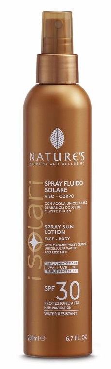 NATURES I SOLARI SPRAY FLUIDO SPF30 200 ML - Farmacia Rossi2 - Farmacia Rossi 