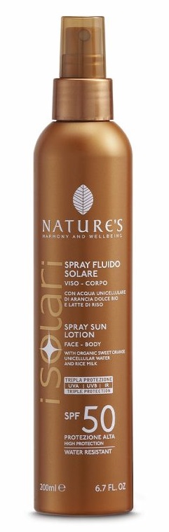 NATURES I SOLARI SPRAY FLUIDO SPF50 200 ML - Farmacia Rossi2 - Farmacia Rossi 