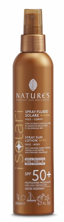 NATURES I SOLARI SPRAY FLUIDO BAMBINI SPF50+ 200 ML - Farmacia Rossi2 - Farmacia Rossi 