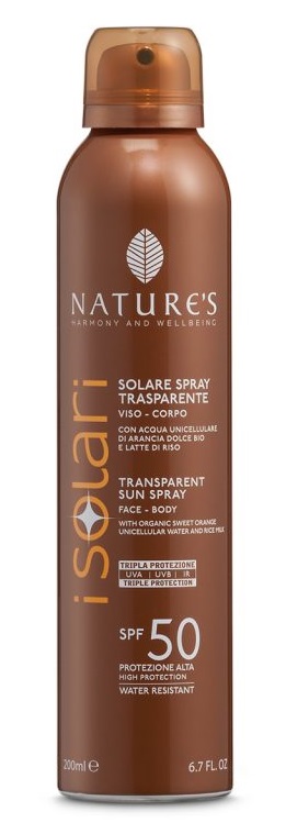 NATURES I SOLARI SPRAY TRASPARENTE SPF50 200 ML - Farmacia Rossi2 - Farmacia Rossi 