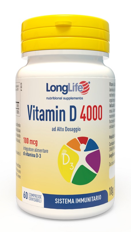 LONGLIFE VITAMIN D 4000UI 60 COMPRESSE - Farmacia Rossi2 - Farmacia Rossi 