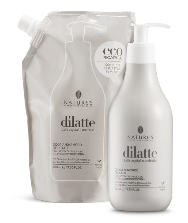 NATURES DILATTE DOCCIASHAMPOO RICARICA 400 ML - Farmacia Rossi2 - Farmacia Rossi 
