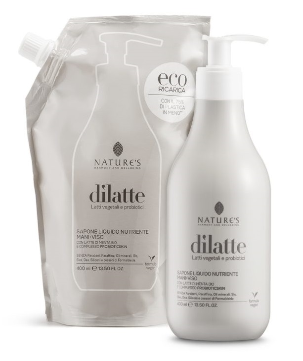 NATURES DILATTE SAPONE LIQUITO MANI/VISO RICARICA 400 ML - Farmacia Rossi2 - Farmacia Rossi 