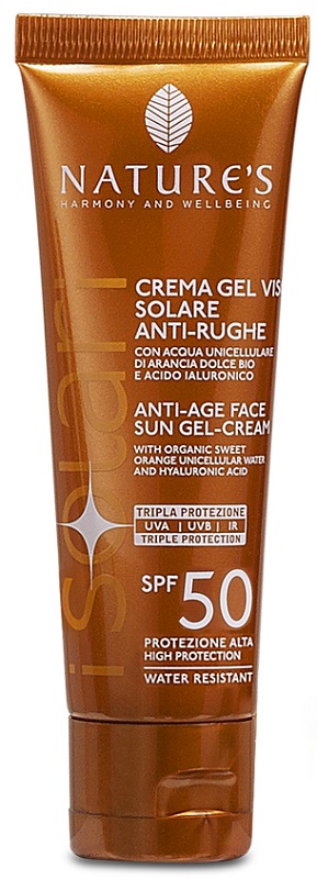 NATURES I SOLARI CREMA GEL VISO ANTIRUGHE SPF50 50 ML - Farmacia Rossi2 - Farmacia Rossi 