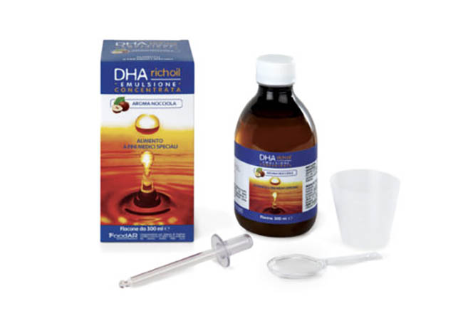 DHA RICHOIL SCIROPPO AL 25% DI DHA DI ORIGINE ALGALE GUSTO MANDORLA 30 ML - Farmacia Rossi2 - Farmacia Rossi 