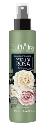 EUPHIDRA ACQUA PROFUMATA ROSA IN FLACONE CON ETICHETTA POMPA SPRAY - Farmacia Rossi2 - Farmacia Rossi 