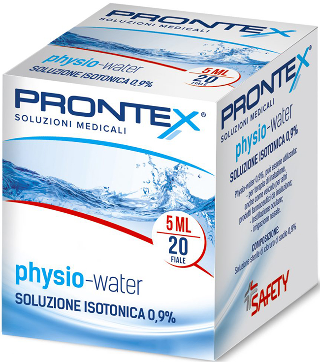 SOLUZIONE FISIOLOGICA PRONTEX PHYSIO ISOTONIC 20 FIALE DA 5 ML - Farmacia Rossi2 - Farmacia Rossi 