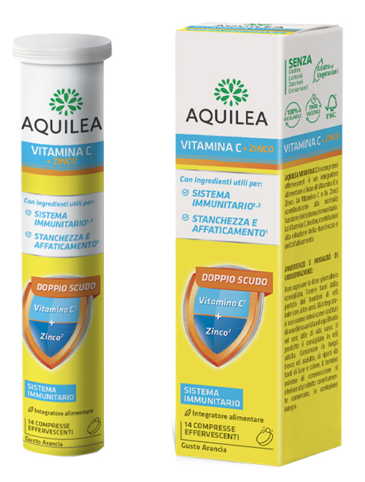 AQUILEA VITAMINA C 14 COMPRESSE EFFERVESCENTI - Farmacia Rossi2 - Farmacia Rossi 