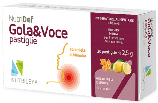 NUTRIDEF GOLA & VOCE MIELE E LIMONE 20 PASTIGLIE - Farmacia Rossi2 - Farmacia Rossi 