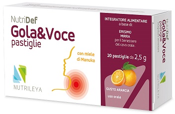 NUTRIDEF GOLA & VOCE ARANCIA 20 PASTIGLIE - Farmacia Rossi2 - Farmacia Rossi 