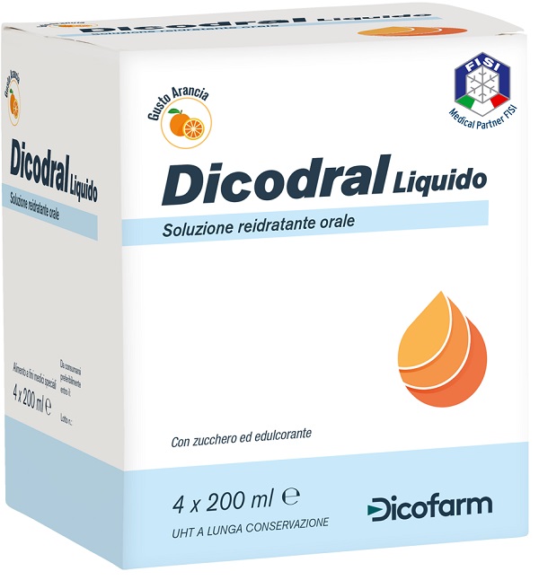 DICODRAL LIQUIDO SOLUZIONE REIDRATANTE ORALE 4 X 200 ML - Farmacia Rossi2 - Farmacia Rossi 