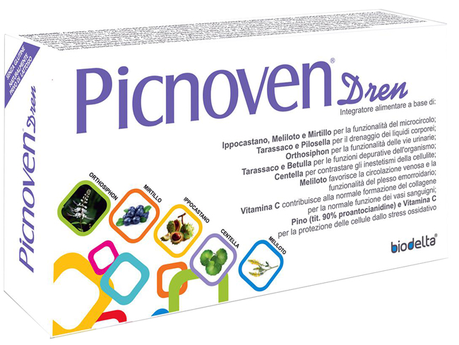PICNOVEN DREN 50 COMPRESSE 31 G - Farmacia Rossi2 - Farmacia Rossi 