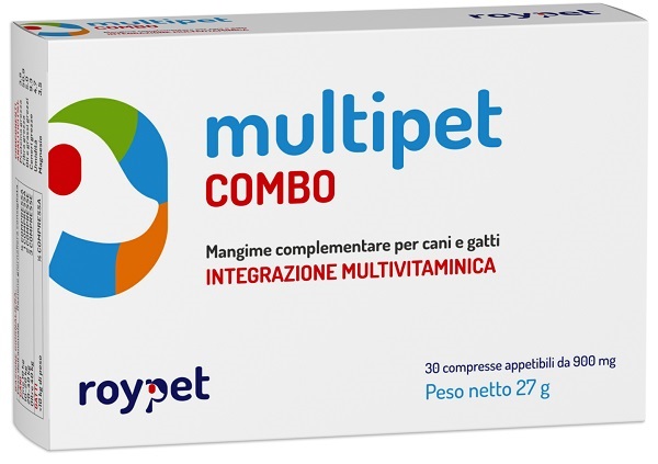 MULTIPET COMBO INTEGRAZIONE MULTIVITAMINICA CANI E GATTI 30 COMPRESSE APPETIBILI DA 900 MG - Farmacia Rossi2 - Farmacia Rossi 