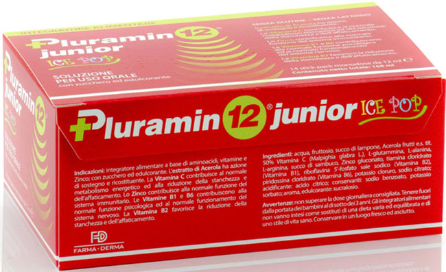 PLURAMIN12 JUNIOR 14 STICK PACK 12 ML - Farmacia Rossi2 - Farmacia Rossi 
