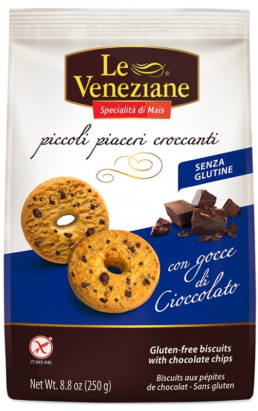 LE VENEZIANE BISCOTTI GOCCE DI CIOCCOLATO 250 G - Farmacia Rossi2 - Farmacia Rossi 