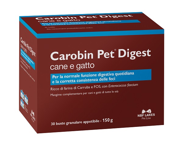 CAROBIN PET DIGEST GRANULARE 30 BUSTE DA 5 G - Farmacia Rossi2 - Farmacia Rossi 