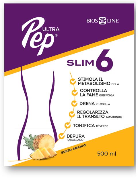 ULTRA PEP SLIM 6 ANANAS 500 ML CON EDULCORANTE - Farmacia Rossi2 - Farmacia Rossi 