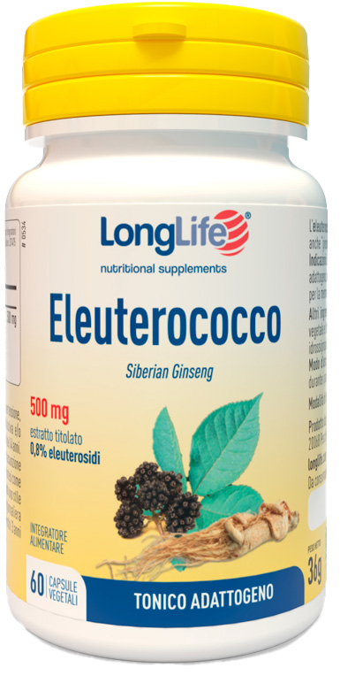 LONGLIFE ELEUTEROCOCCO 0,8% 60 CAPSULE 500MG - Farmacia Rossi2 - Farmacia Rossi 