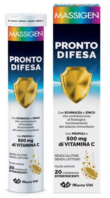 MASSIGEN PRONTO DIFESA 20 COMPRESSE EFFERVESCENTI - Farmacia Rossi2 - Farmacia Rossi 