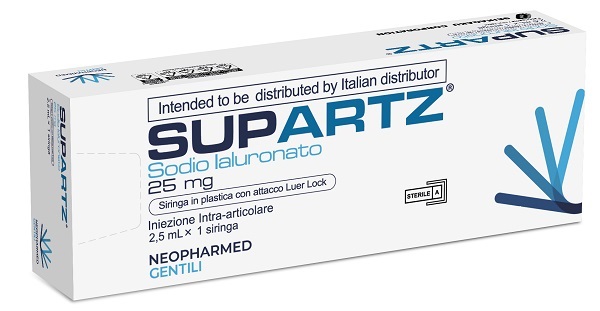 SIRINGA PRERIEMPITA INTRA-ARTICOLARE SUPARTZ ACIDO IALURONICO 25 MG 2,5 ML 1 PEZZO - Farmacia Rossi2 - Farmacia Rossi 