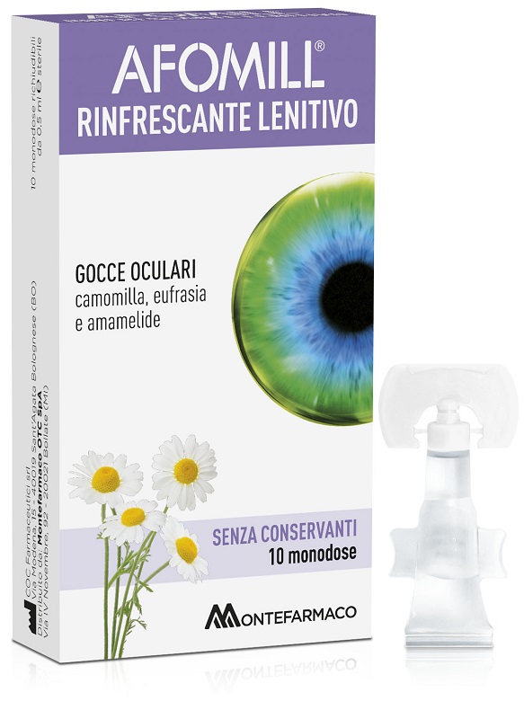 AFOMILL RINFRESCANTE SENZA CONSERVANTI 10 FIALE DA 0,5 ML - Farmacia Rossi2 - Farmacia Rossi 