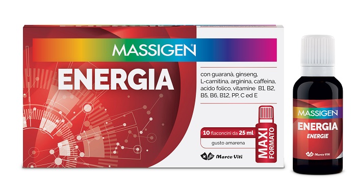 MASSIGEN ENERGIA 10 FLACONI DA 25 ML - Farmacia Rossi2 - Farmacia Rossi 