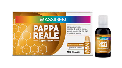 MASSIGEN PAPPA REALE 10 FLACONI DA 25 ML - Farmacia Rossi2 - Farmacia Rossi 