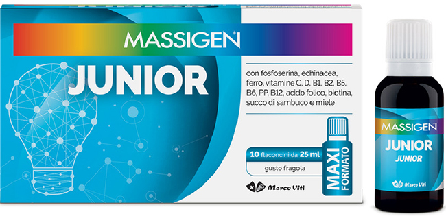 MASSIGEN JUNIOR 10 FLACONI DA 25 ML - Farmacia Rossi2 - Farmacia Rossi 