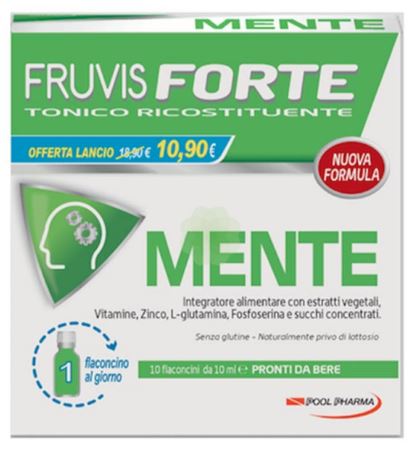 FRUVIS FORTE MENTE 10 FLACONCINI DA 10 ML - Farmacia Rossi2 - Farmacia Rossi 