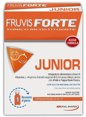 FRUVIS FORTE JUNIOR 10 FLACONCINI DA 10 ML - Farmacia Rossi2 - Farmacia Rossi 