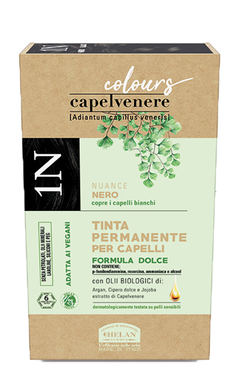 CAPELVENERE COLOURS TINTA CAPELLI 1N NERO - Farmacia Rossi2 - Farmacia Rossi 