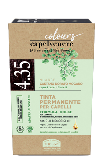 CAPELVENERE COLOURS TINTA CAPELLI 4,35N CASTANO DORATO MOGANO - Farmacia Rossi2 - Farmacia Rossi 