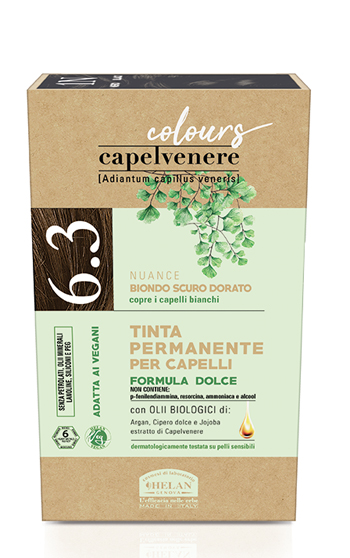 CAPELVENERE COLOURS TINTA CAPELLI 6,3N BIONDO SCURO DORATO - Farmacia Rossi2 - Farmacia Rossi 