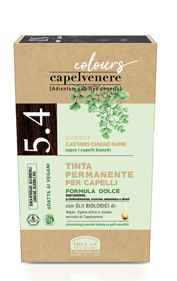 CAPELVENERE COLOURS TINTA CAPELLI 5,4N CASTANO CHIARO RAME - Farmacia Rossi2 - Farmacia Rossi 