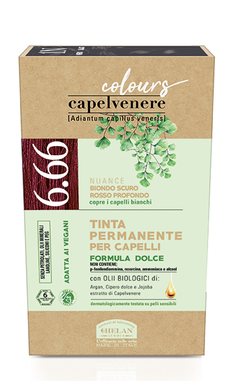 CAPELVENERE COLOURS TINTA CAPELLI 6,66N BIONDO SCURO ROSSO PROFONDO - Farmacia Rossi2 - Farmacia Rossi 