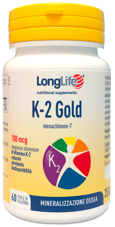 LONGLIFE K-2 GOLD 60 PERLE - Farmacia Rossi2 - Farmacia Rossi 